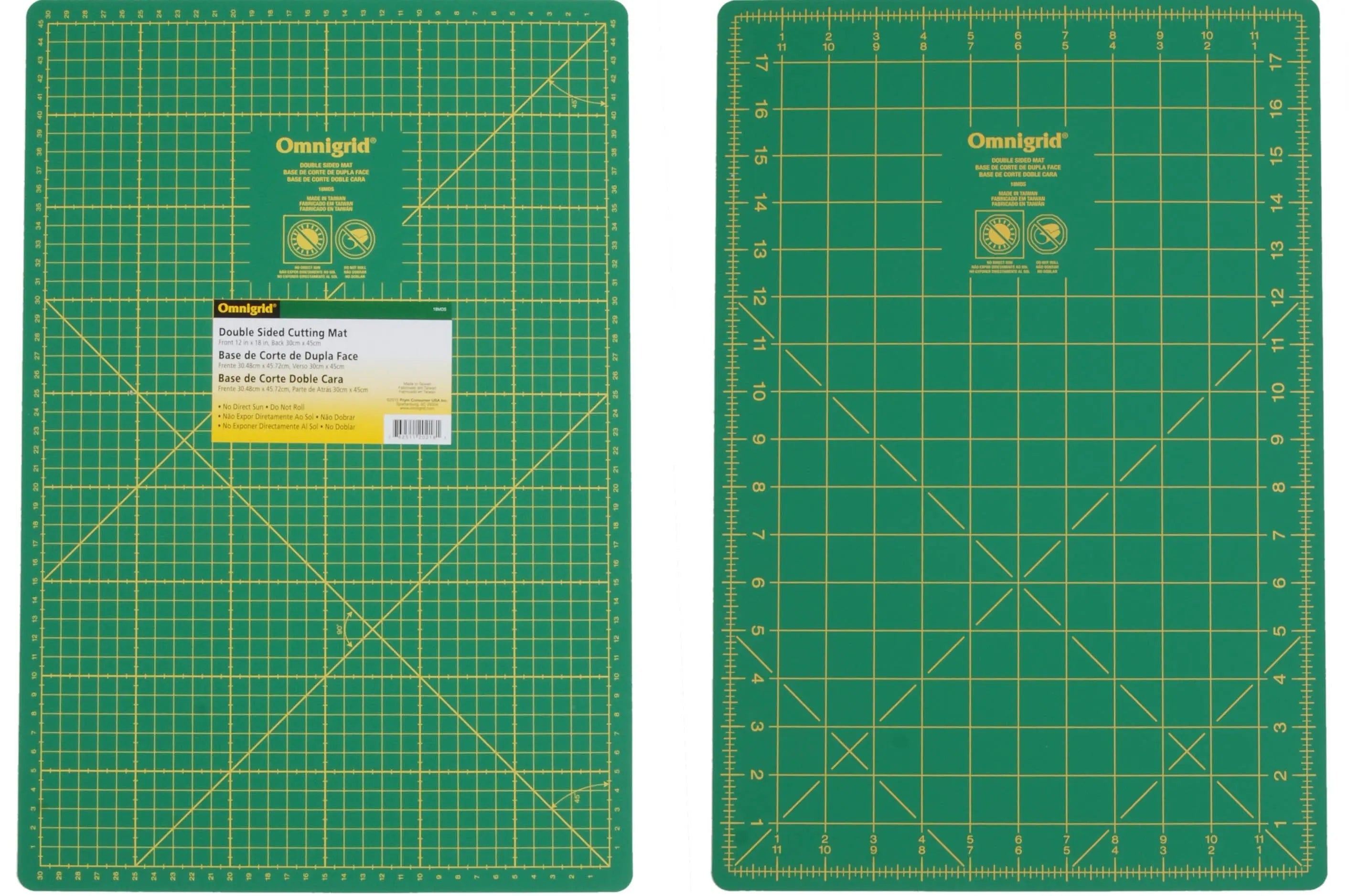 Cutting Mat Omnigrid Double Sided 12in x 18in