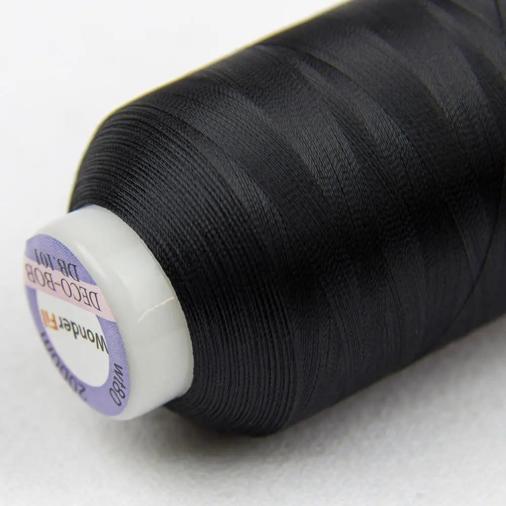 DB101 - DecoBob™ Cottonized Polyester Black Thread