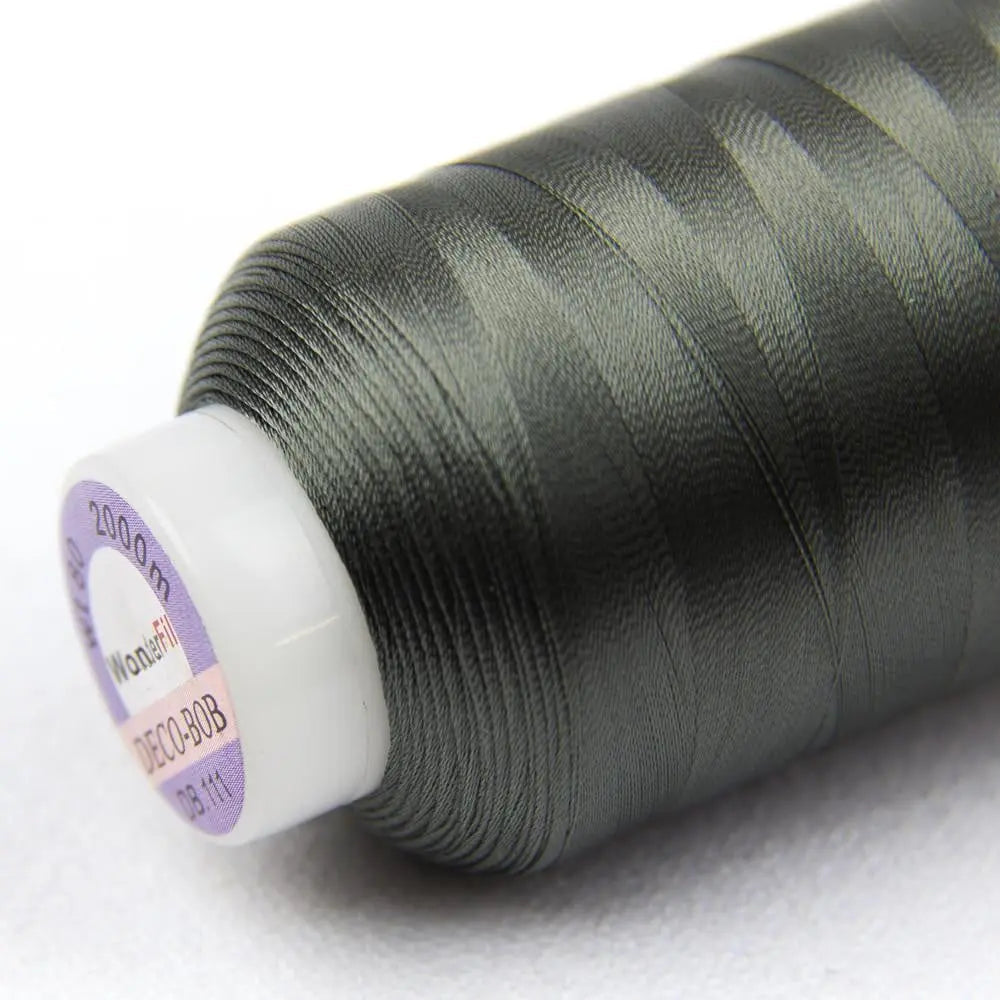 DB111 - DecoBob™ Cottonized Polyester Metal Grey Thread