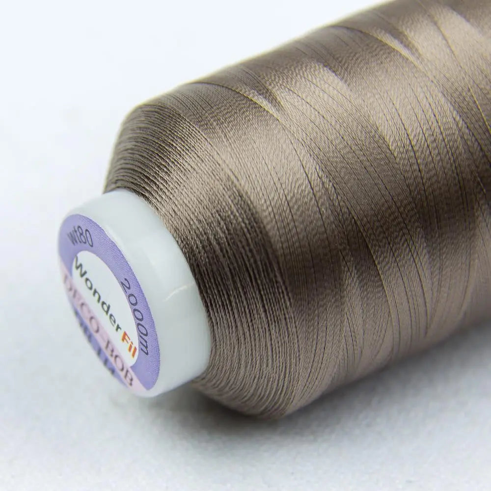 DB114 - DecoBob™ Cottonized Polyester Brown Grey Thread