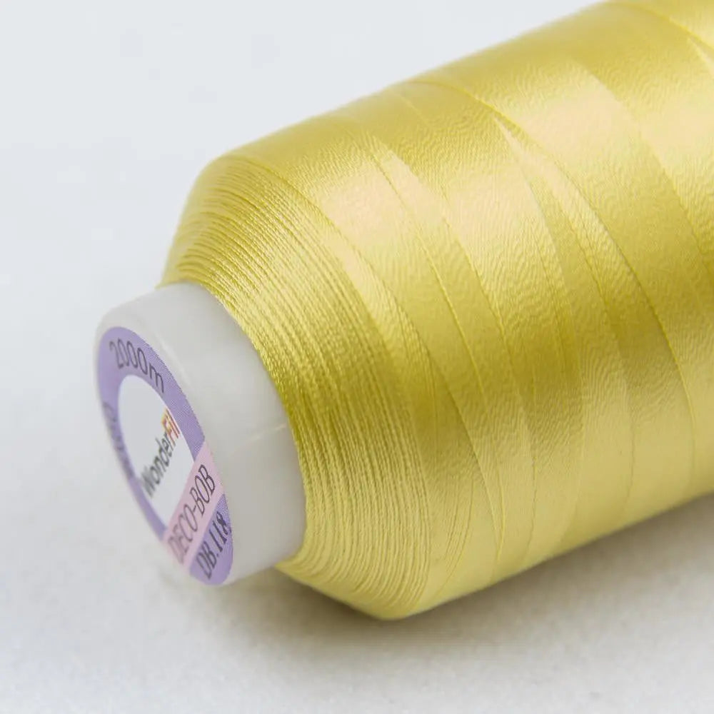 DB118 - DecoBob™ Cottonized Polyester Soft Yellow Thread
