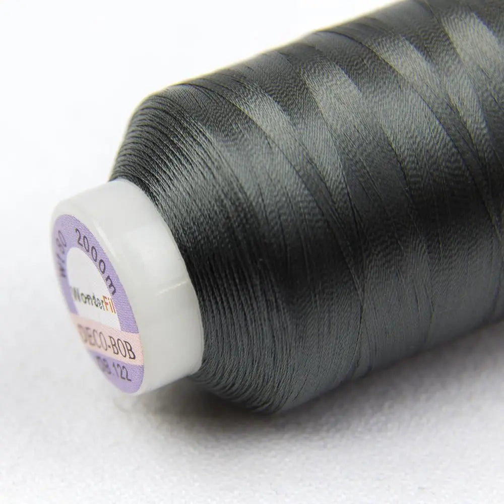DB122 - DecoBob™ Cottonized Polyester Dark Grey Thread