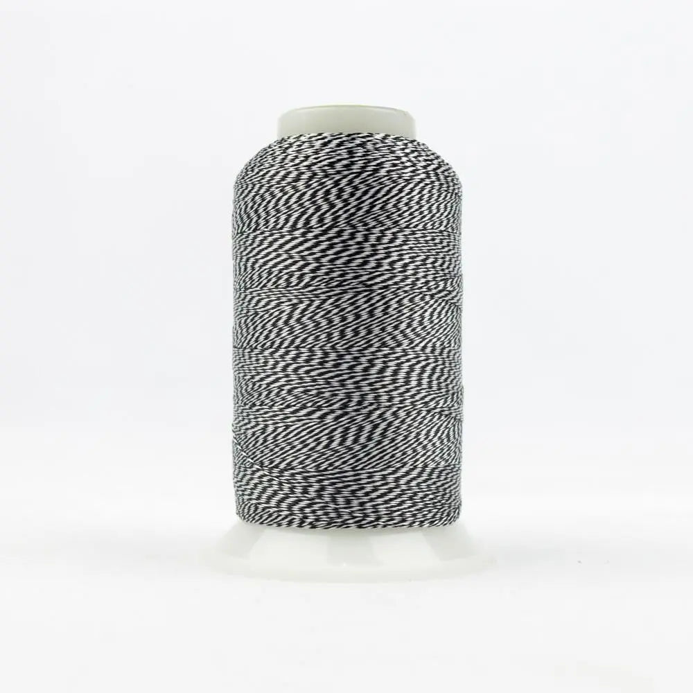 DT23 - D-Twist™ 20wt  Rayon Black White Thread