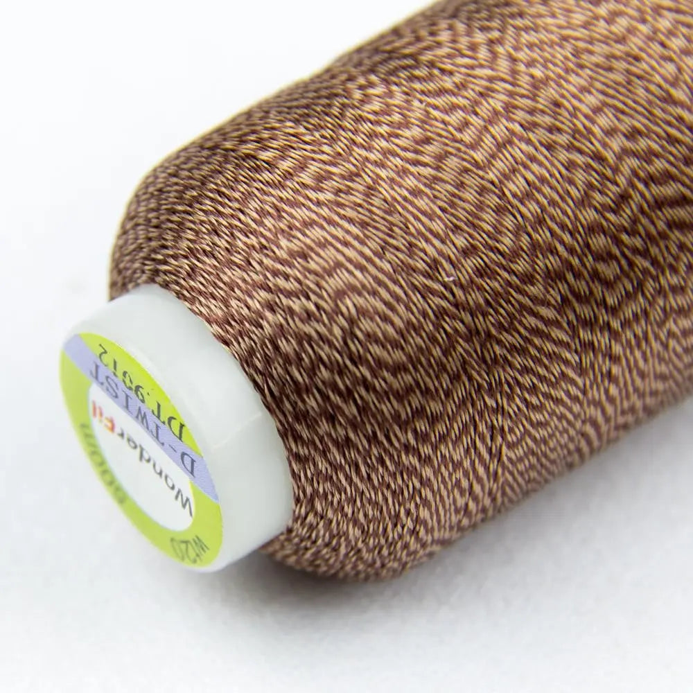 DT76 - D-Twist™ 20wt Rayon Brown Thread