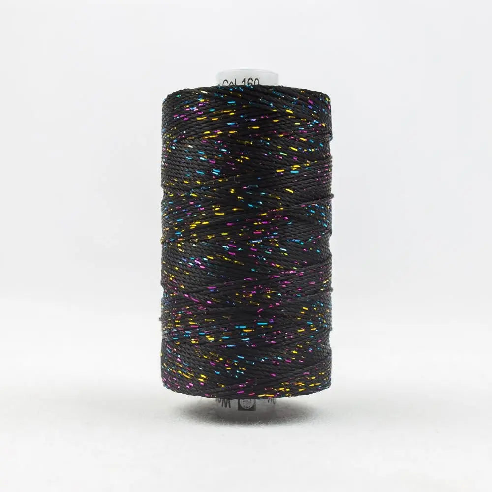 DZ160 - Dazzle™ Rayon and Metallic Black Multicolor Thread