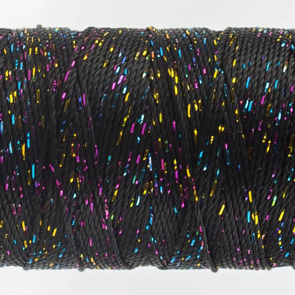 DZ160 - Dazzle™ Rayon and Metallic Black Multicolor Thread
