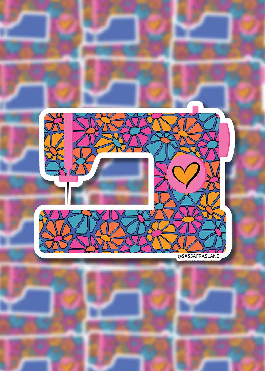 Daisy Sewing Machine Stickers