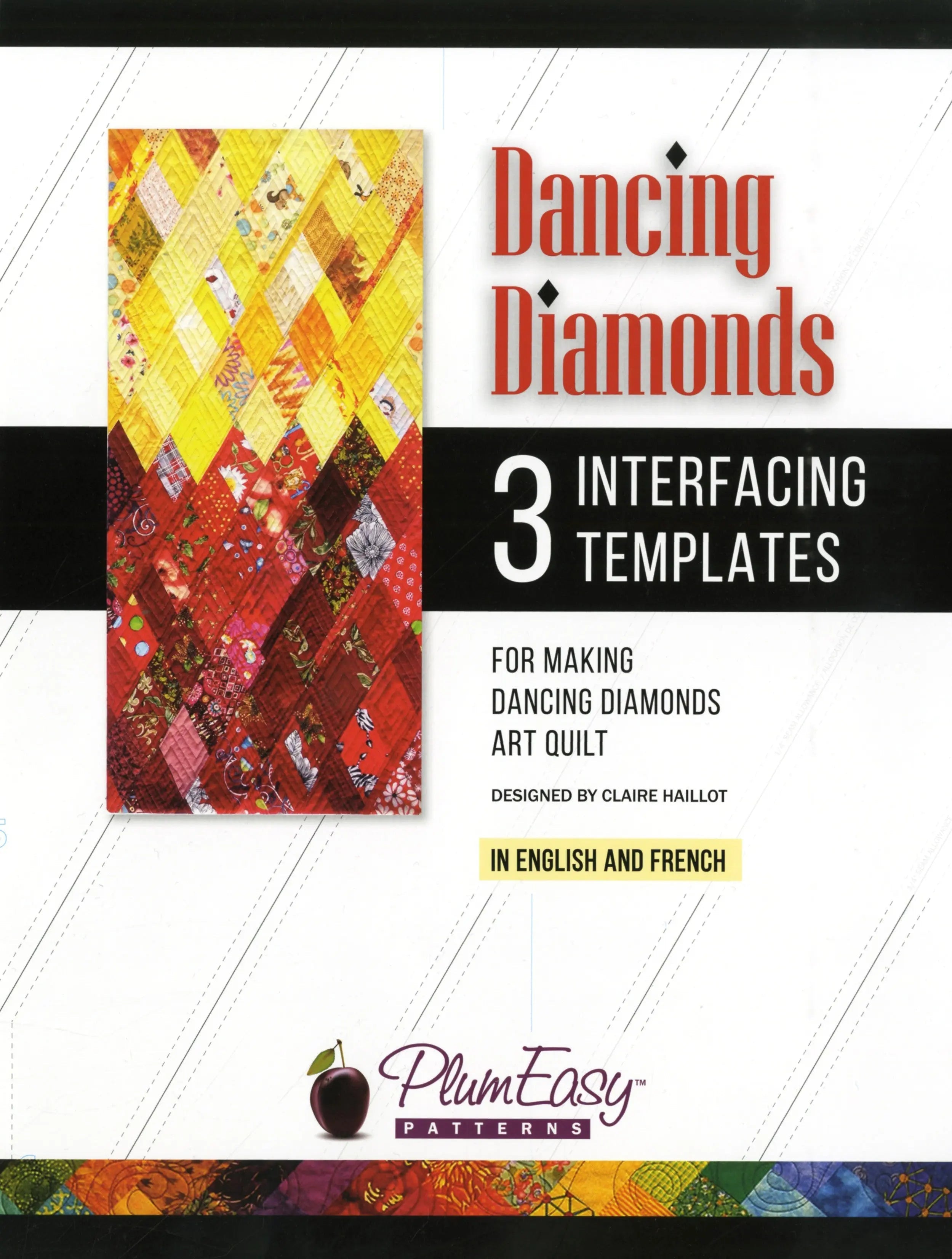 Dancing Diamonds Interfacing Template 3-pack