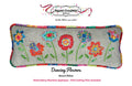 Dancing Flowers Bench Pillow