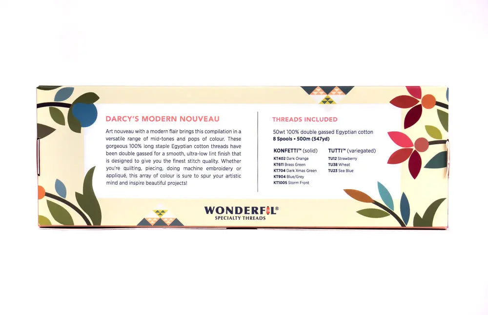 Darcy’s Modern Nouveau by Edyta Sitar - Egyptian Cotton Thread Pack