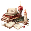 Dark Academia Fabric Panel 25