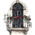 Dark Romance Fabric Panel 23