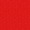 Deer Metallic Red Merry Mix 43"/44" Cotton Fabric Per Yard