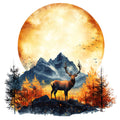 Deer in Nature Fabric Panel 7