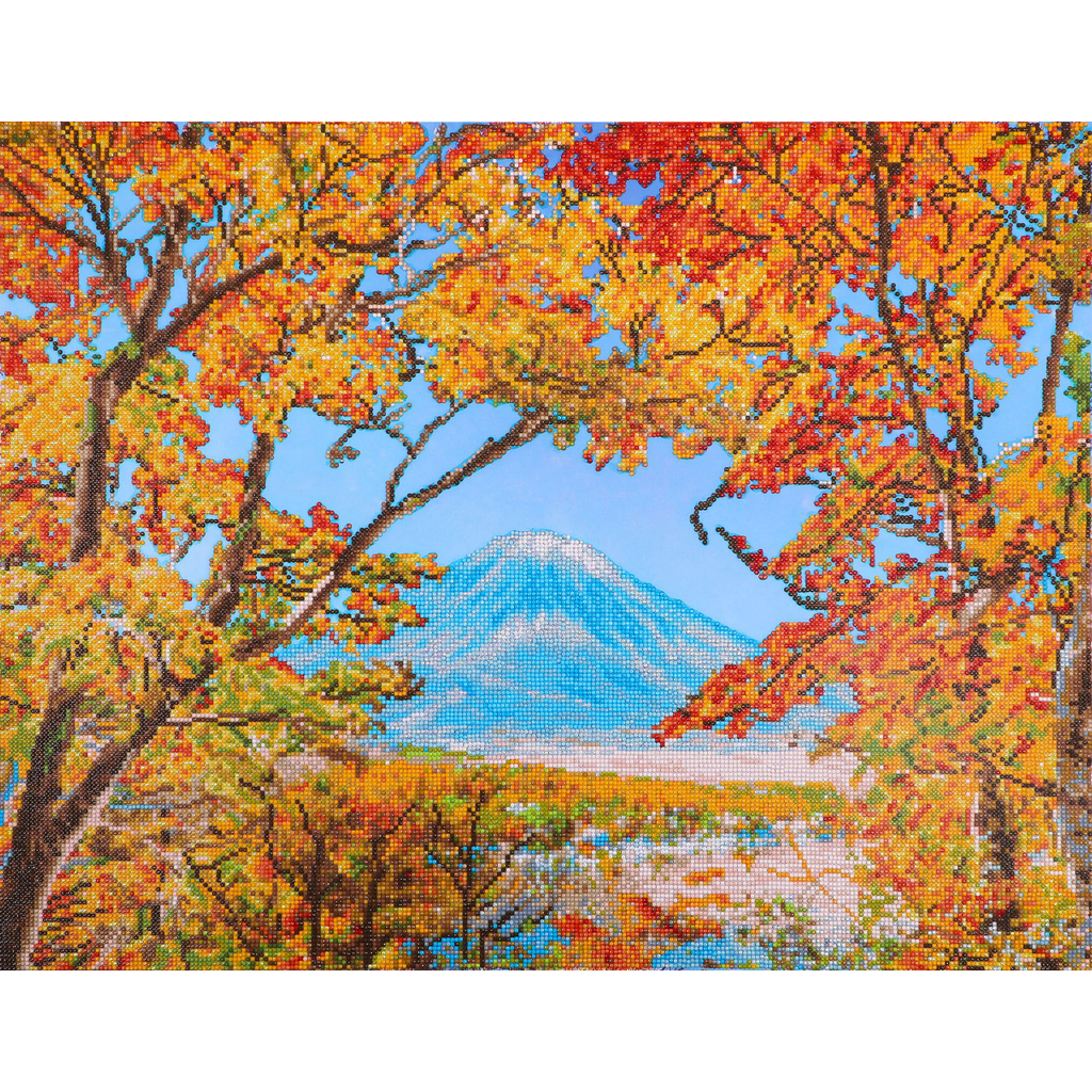 Diamond Dotz Autumn Mountain - 28.4" x 22.1"
