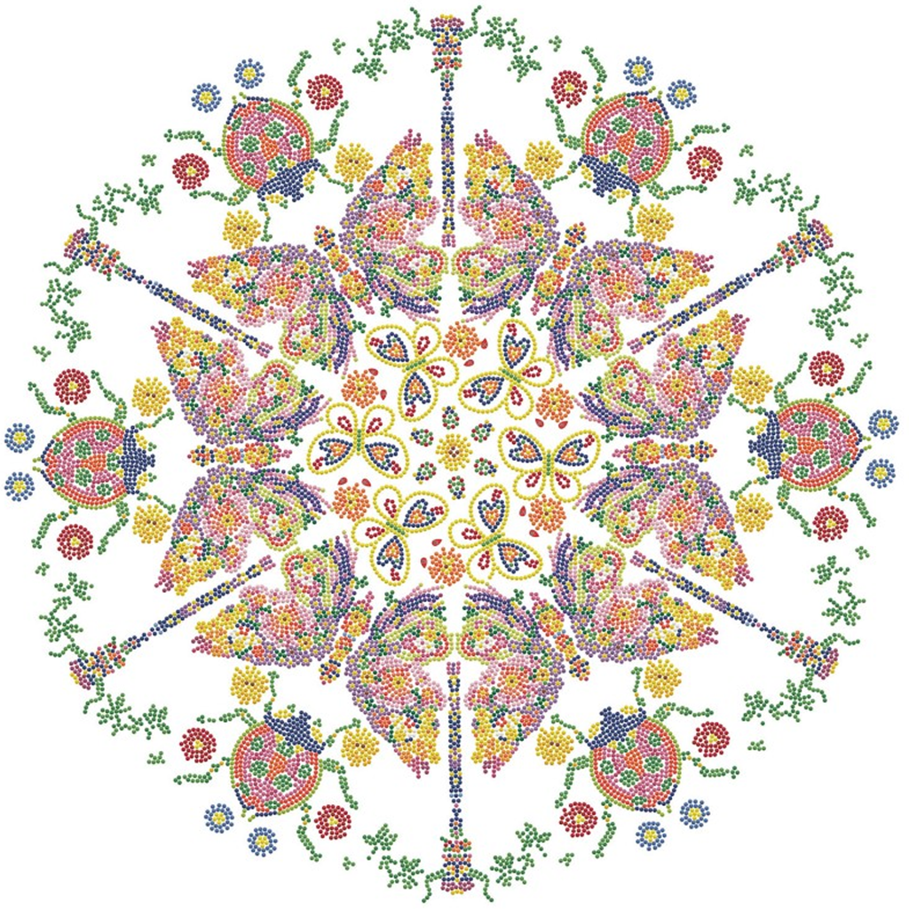 Diamond Dotz Kaleidoscope Garden - 24.4" x 24.4"