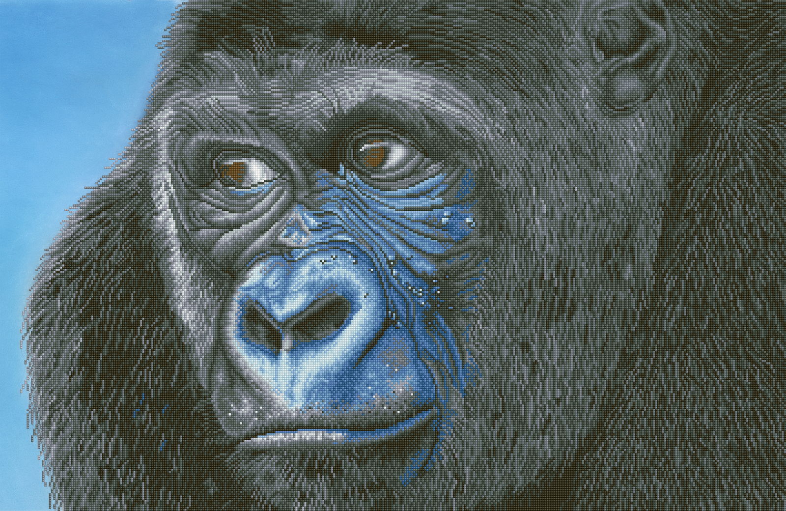 Diamond Dotz Kibali Western Lowland Gorilla - 39.4" x 25.6"