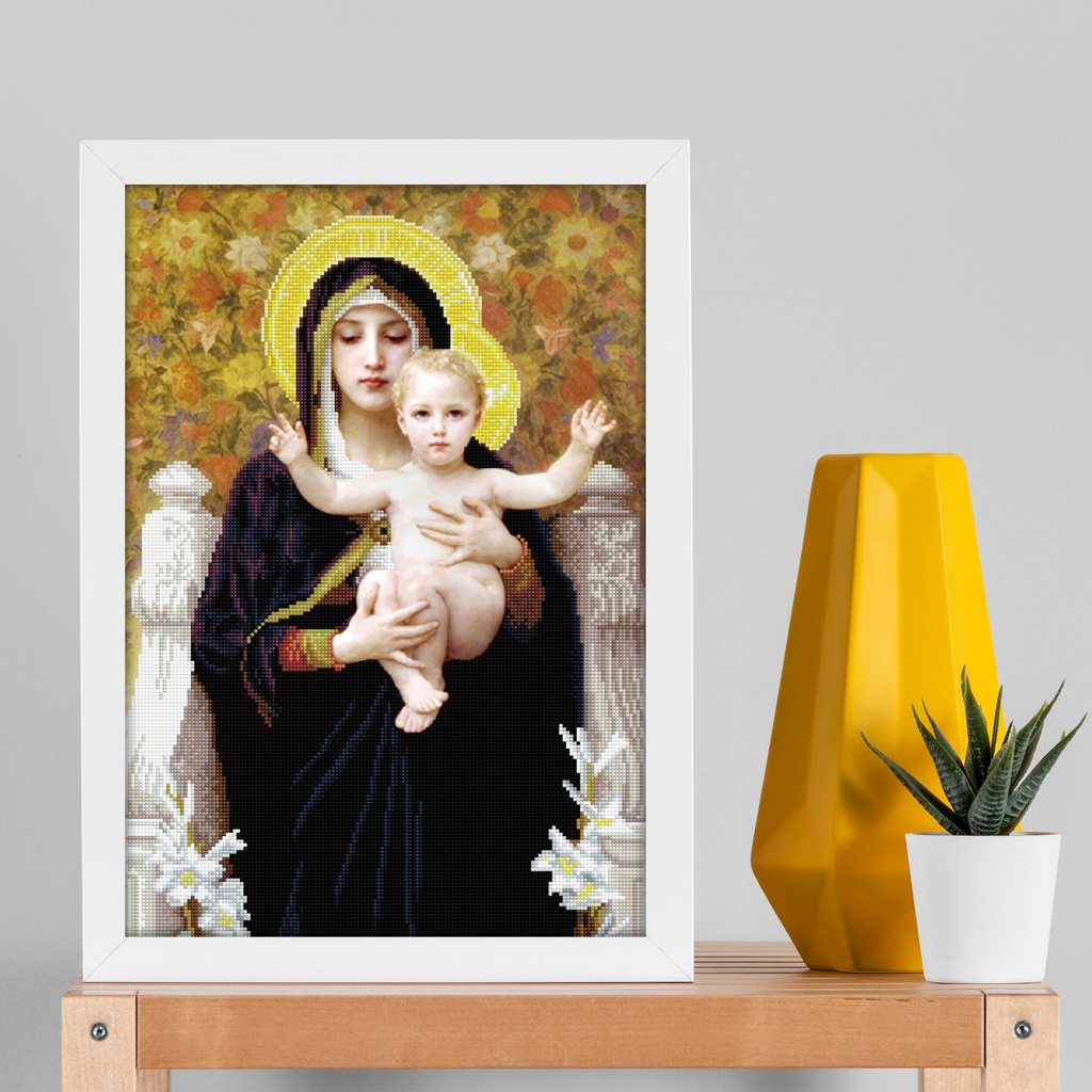 Diamond Dotz La Vierge au Lys (apres William-Adolphe Bouguereay) - 16.5" x 24.4"
