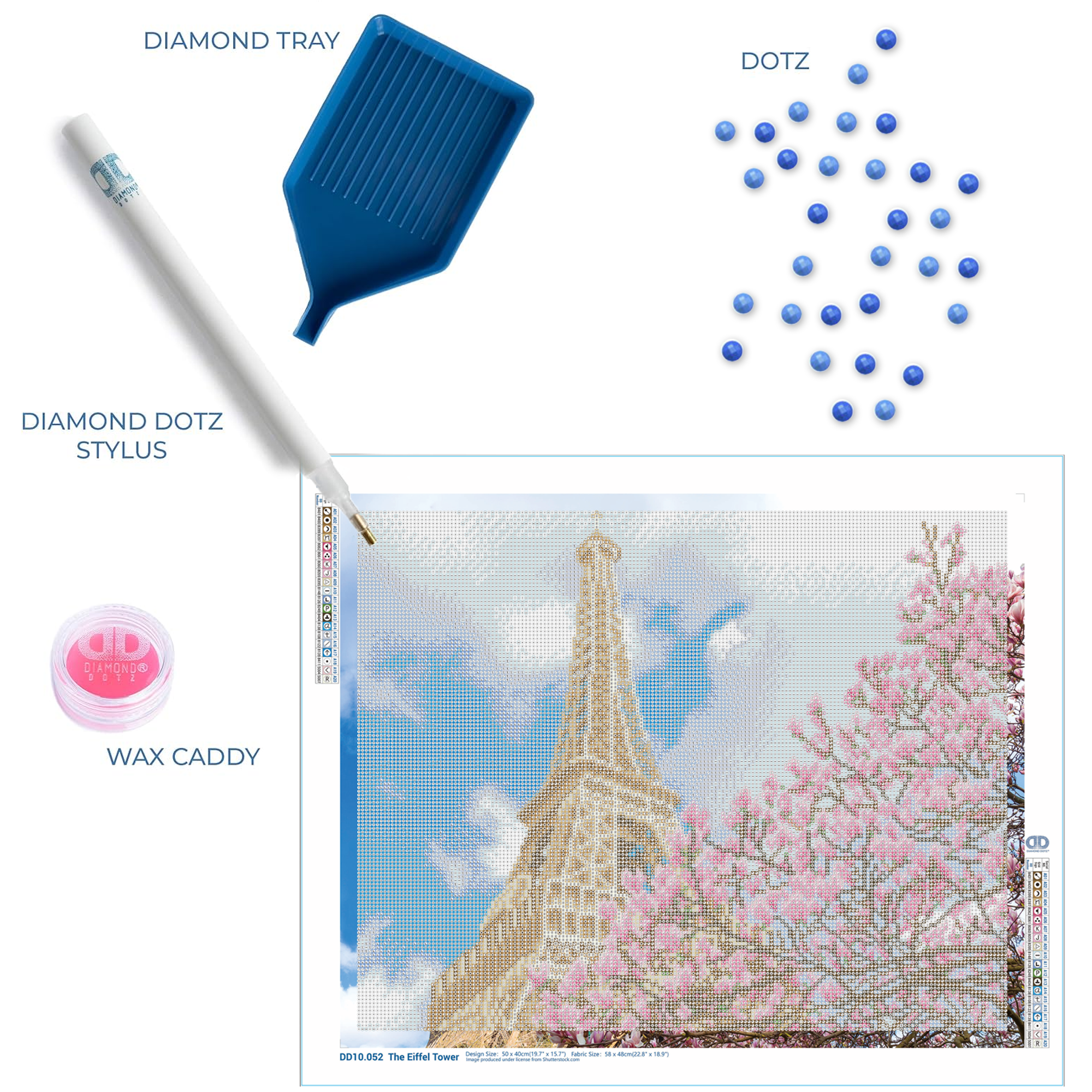 Diamond Dotz La tour Eiffel - 19.7" x 15.8"