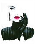 Diamond Dotz Lady in Black - 16.5" x 20.5"