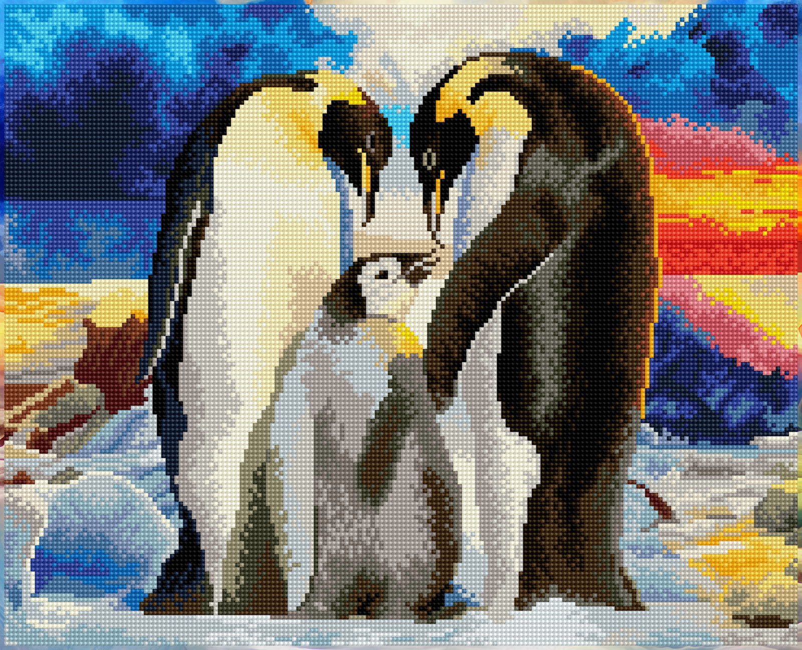 Diamond Dotz Loving Family - 16.5" x 20.5"
