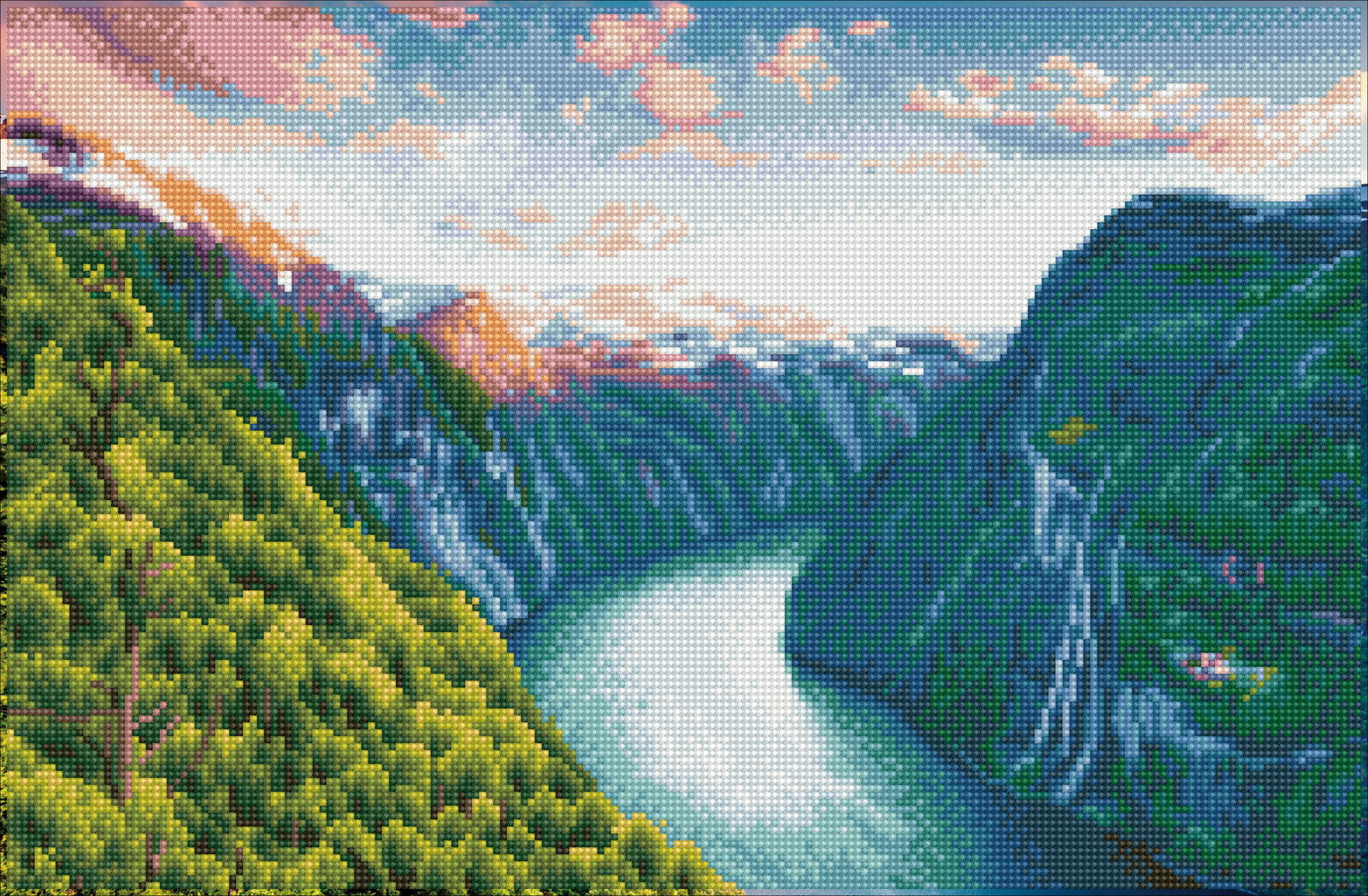 Diamond Dotz Mighty River - 20.5" x 13.4"