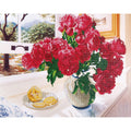 Diamond Dotz Roses by the Window - 22.4" x 19.3"