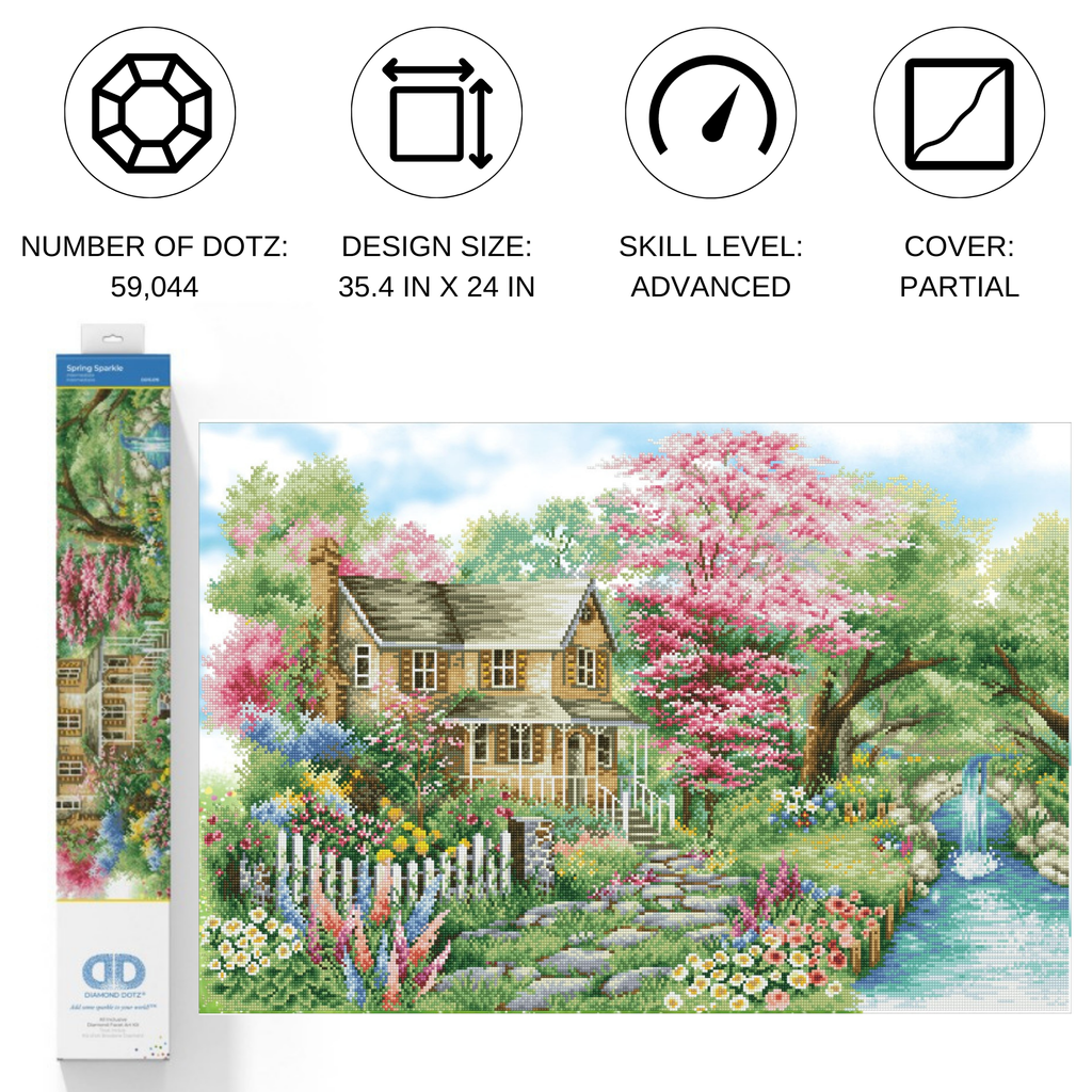 Diamond Dotz Spring Sparkle - 35.4" x 24.0"