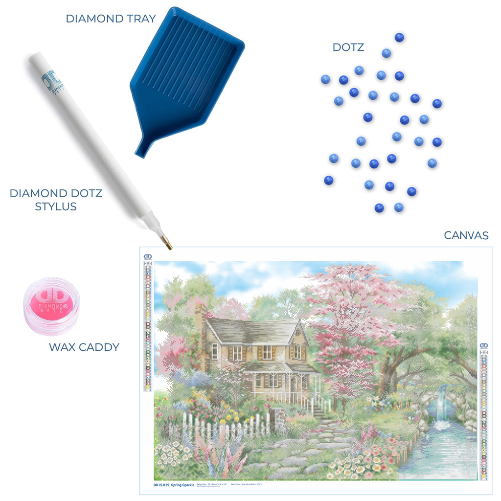 Diamond Dotz Spring Sparkle - 35.4" x 24.0"
