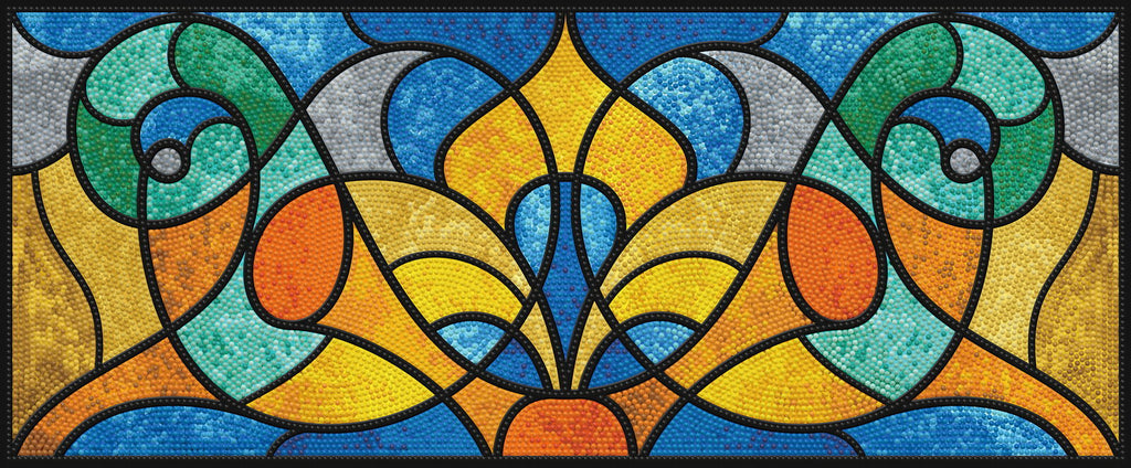 Diamond Dotz Stained Glass Study - 22.8" x 9.5"