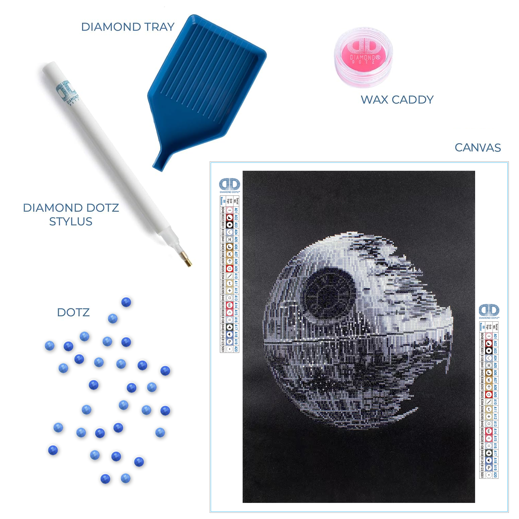 Diamond Dotz Star Wars Death Star - 16.5" x 23.6"
