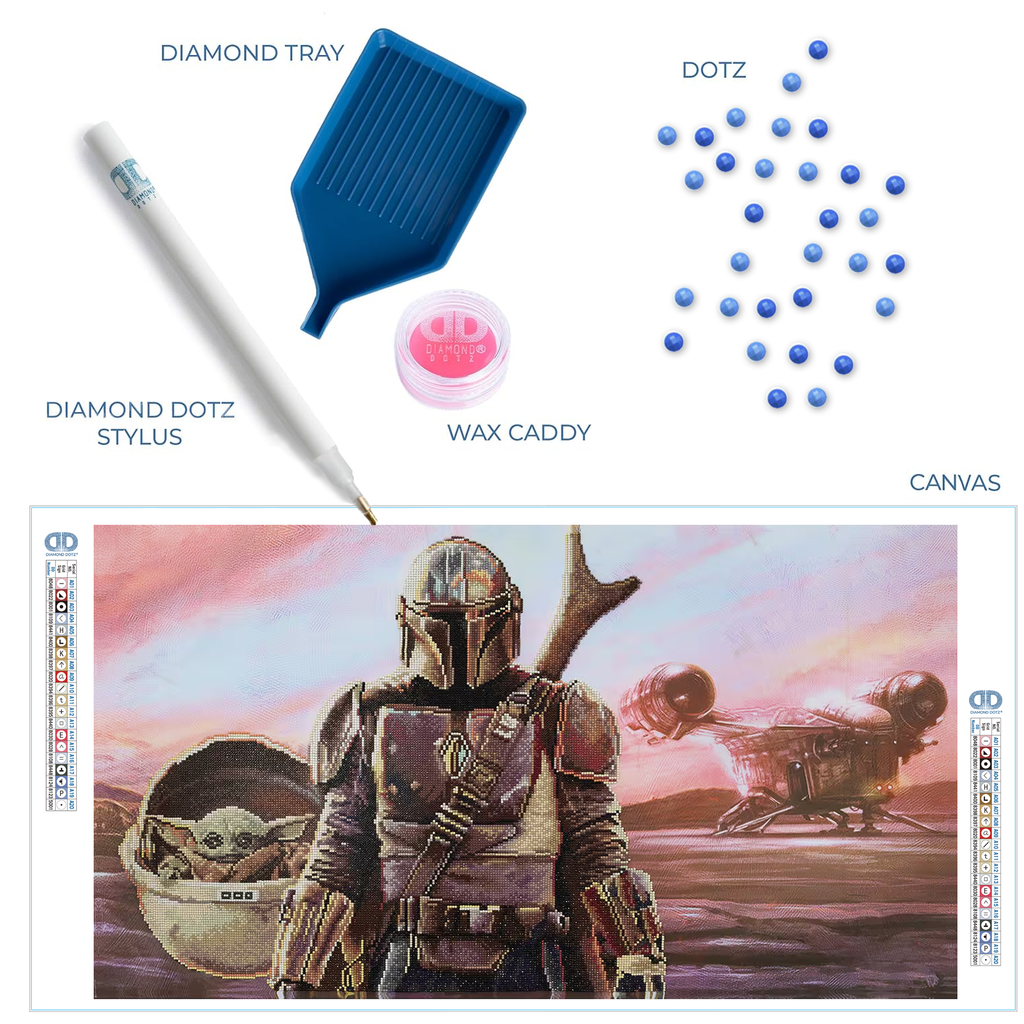 Diamond Dotz Star Wars Mandalorian Panorama - 39.4" x 21.7"