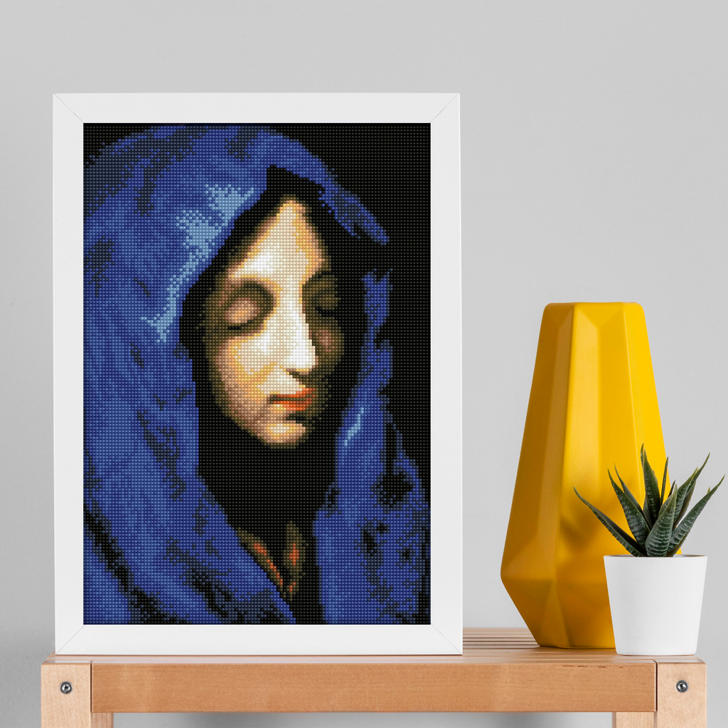Diamond Dotz The Blue Madonna (apres Carlo Dolci) - 13.8" x 17.7"