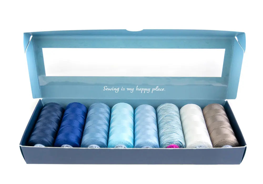 Diana’s Royal Blues by Edyta Sitar - Egyptian Cotton Thread Pack