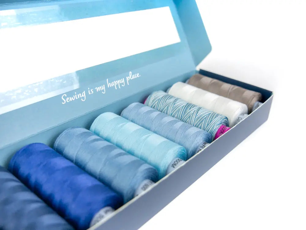 Diana’s Royal Blues by Edyta Sitar - Egyptian Cotton Thread Pack