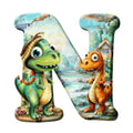 Dino Alphabet Fabric Panel 24