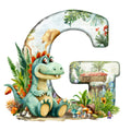 Dino Alphabet Fabric Panel 7