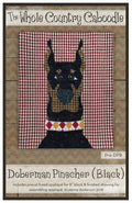Doberman Pinscher Black Precut Fused Applique Pack