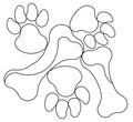 Dog Paws and Bones Digital E2E