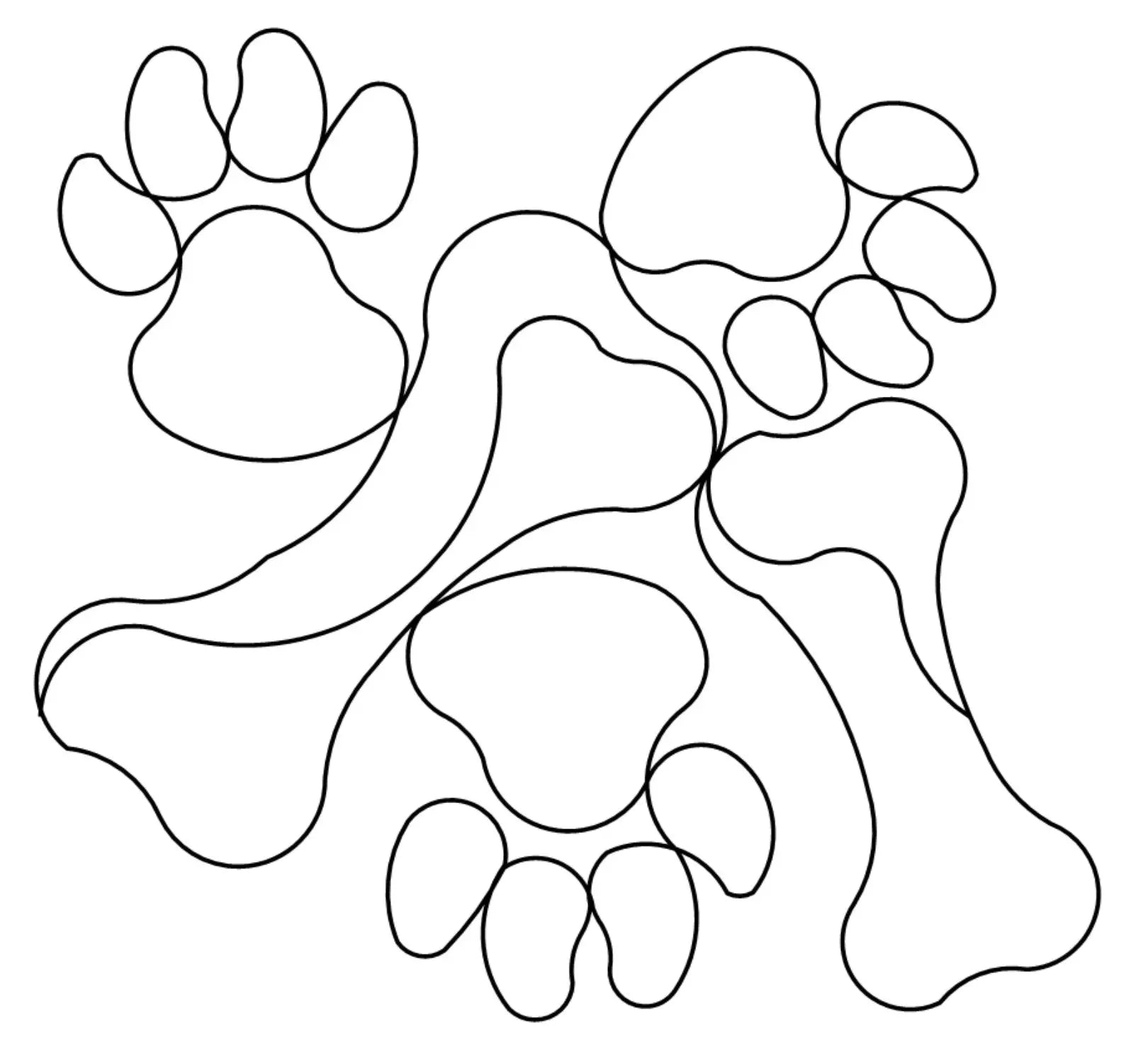Dog Paws and Bones Digital E2E