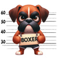 Doggie Mugshots Boxer Fabric Panel