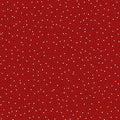 Dots Metallic Red Merry Mix 43"/44" Cotton Fabric Per Yard