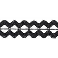 Double Wave Lace Trim, 1-inch X 5 Yards – Scalloped Ric Rac Openwork Border