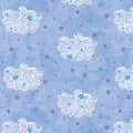Dreamers - Fantasy Clouds - Light Royal 44" / 45" Fabric Per Yard