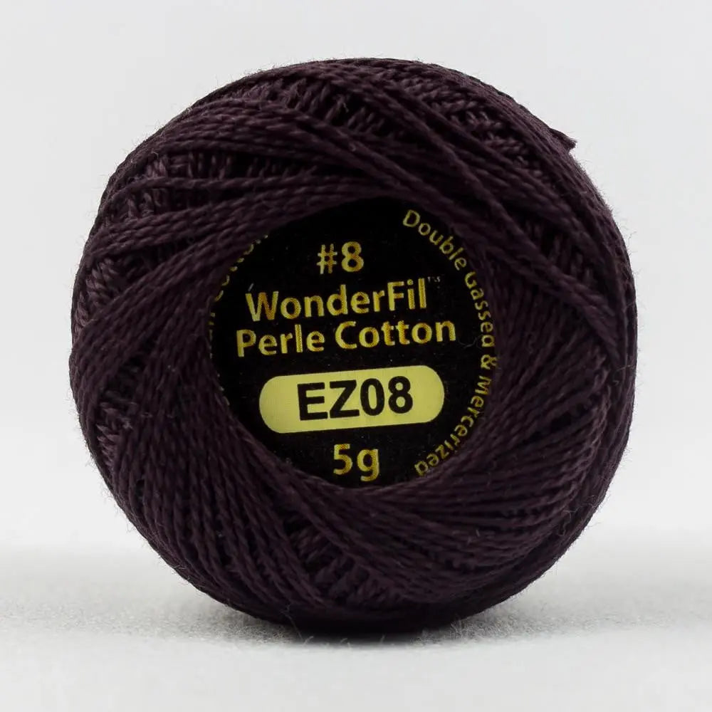 EL5G08 - Eleganza™ 8wt Egyptian Cotton Black Lotus Thread