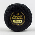 EL5Gblack - Eleganza™ 8wt Egyptian Cotton Black Thread
