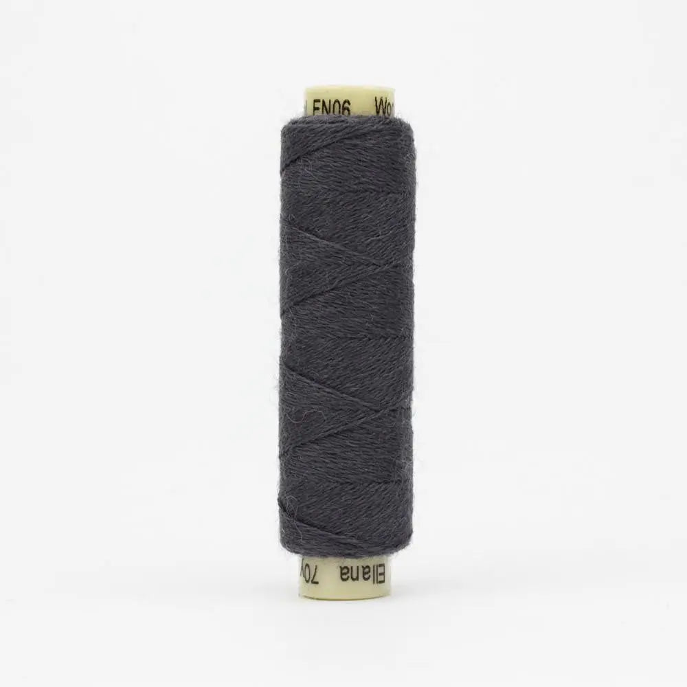 EN06 - Ellana™ 12wt Wool Acrylic Charcoal Thread