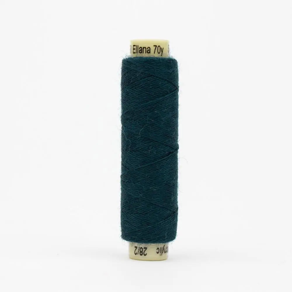 EN60 - Ellana™ 12wt Wool Acrylic Deep Teal Thread