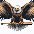 Eagle with Bat Fabric Panel 1