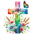 Easter Crosses Fabric Panel 16